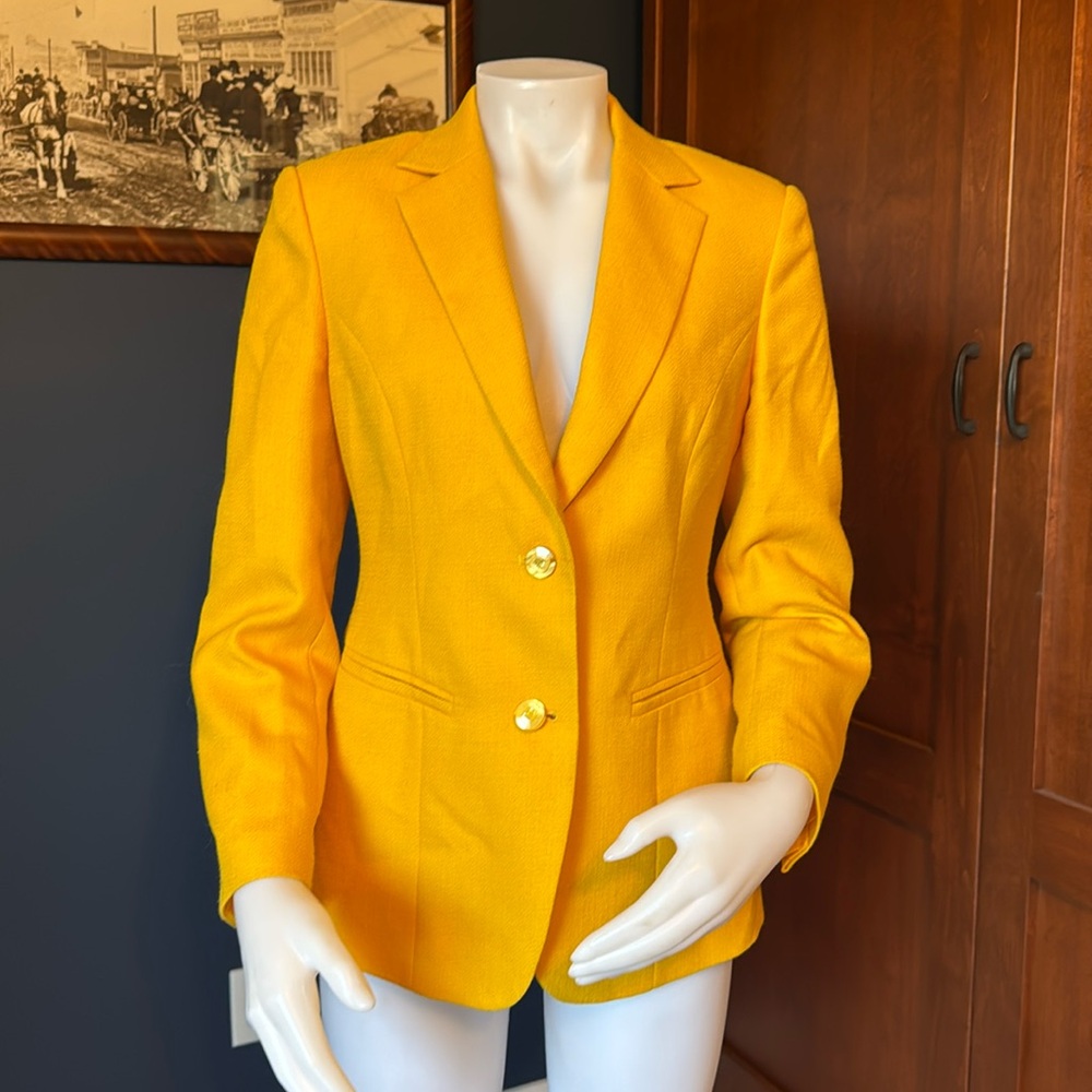 Bright yellow blazer
